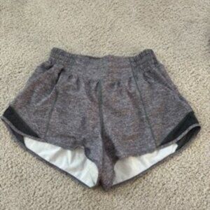 Grey Lululemon Hotty Hot Shorts